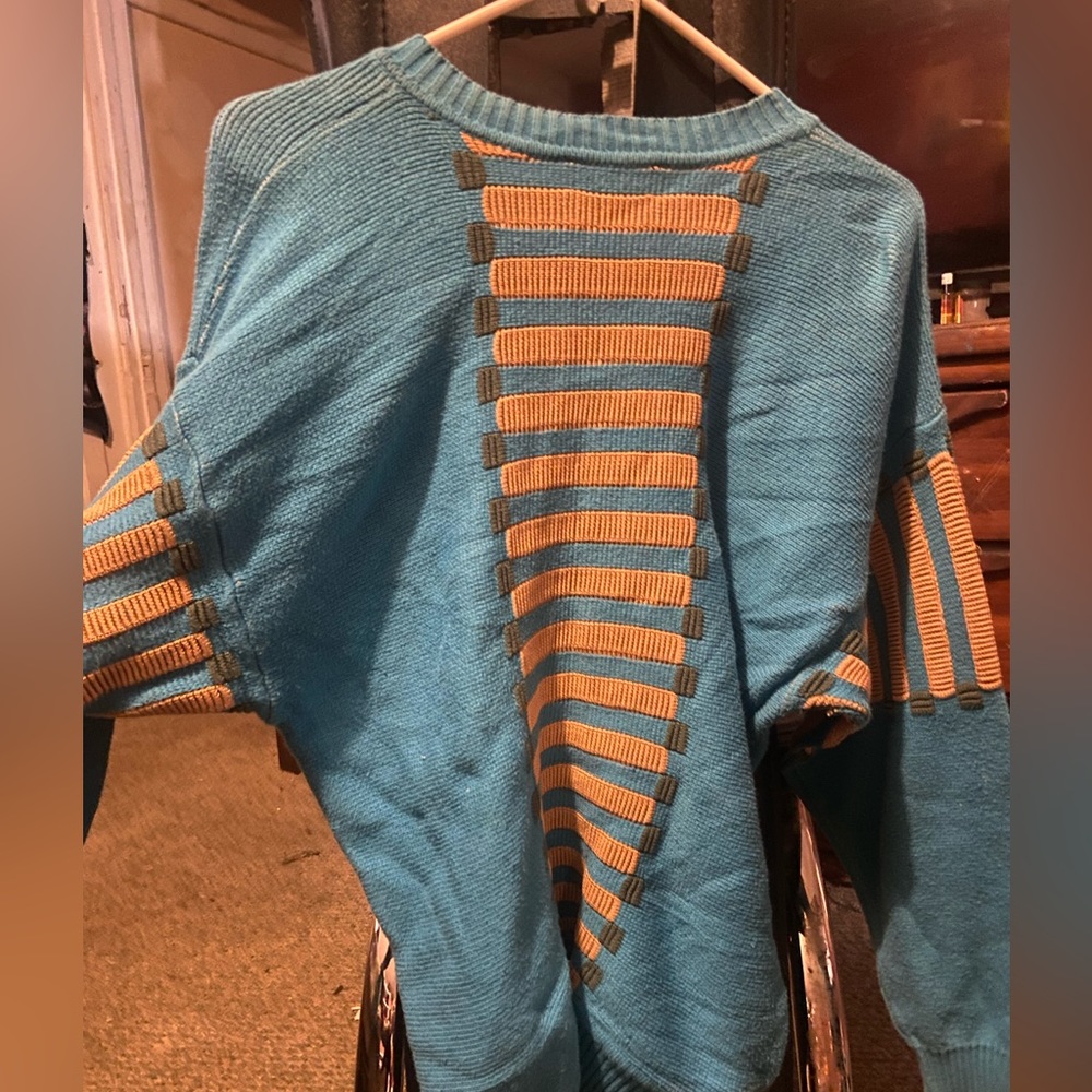 Blue Woman Saint Laurent sweater